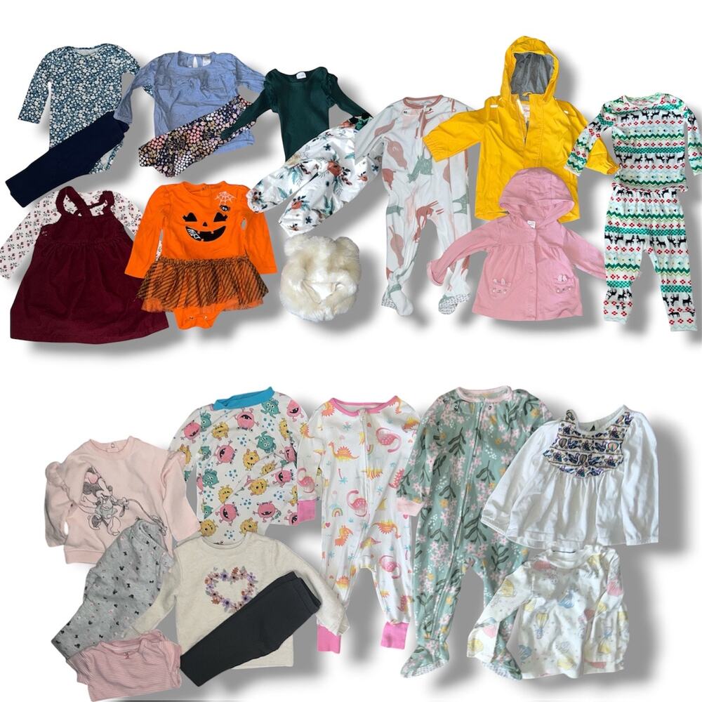 Huge 12-Month Baby Girl Autumn & Winter Clothing Lot